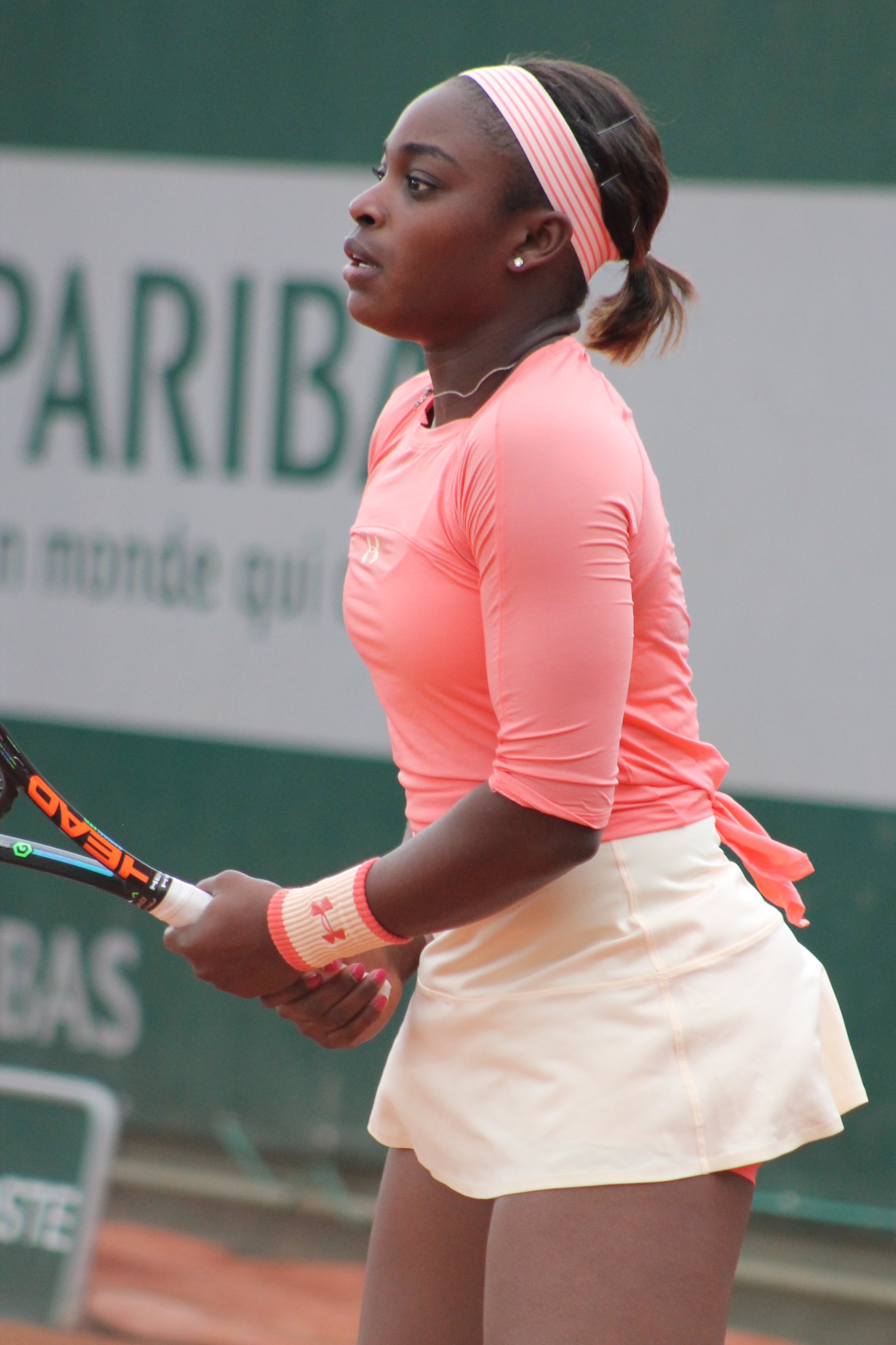 Sloane Stephens at the 2015 French Open.