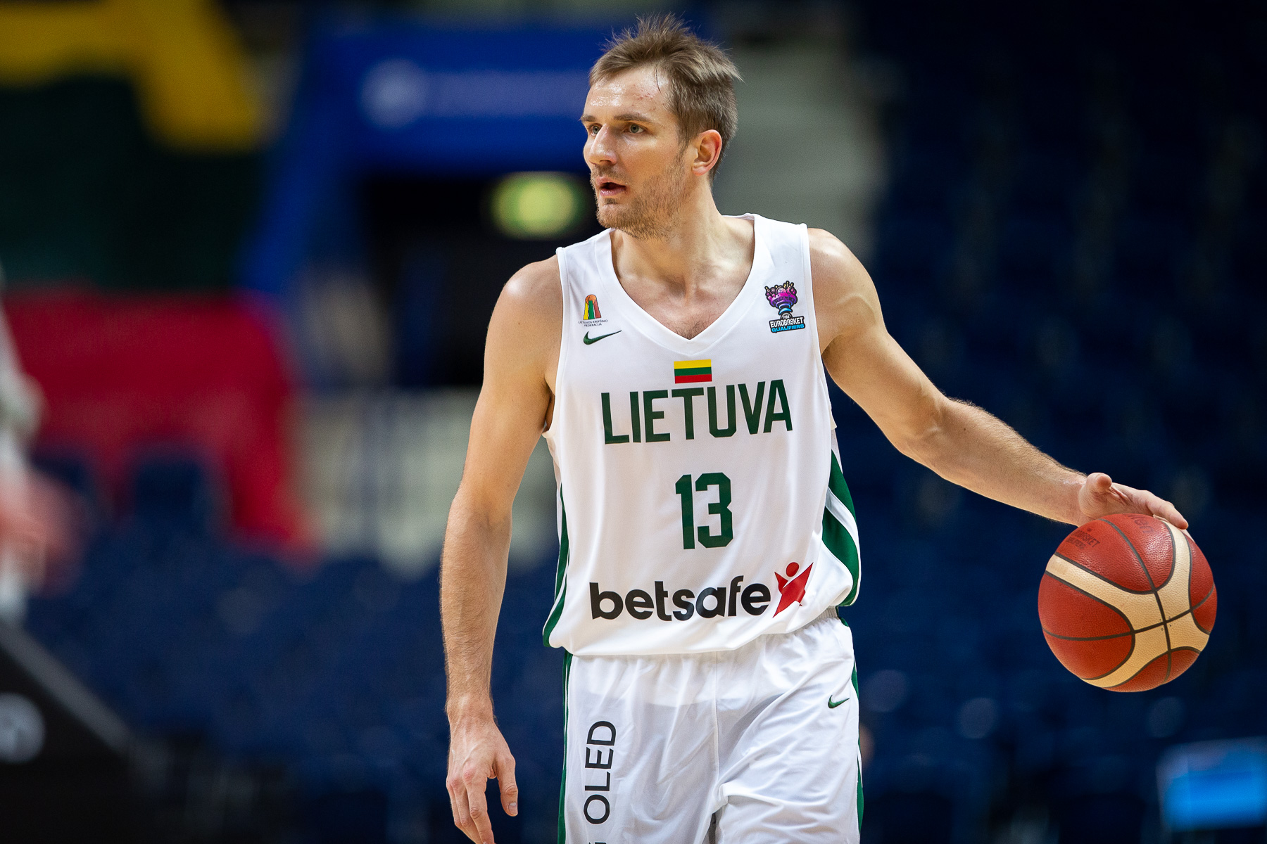 Vaidas Kariniauskas in action.