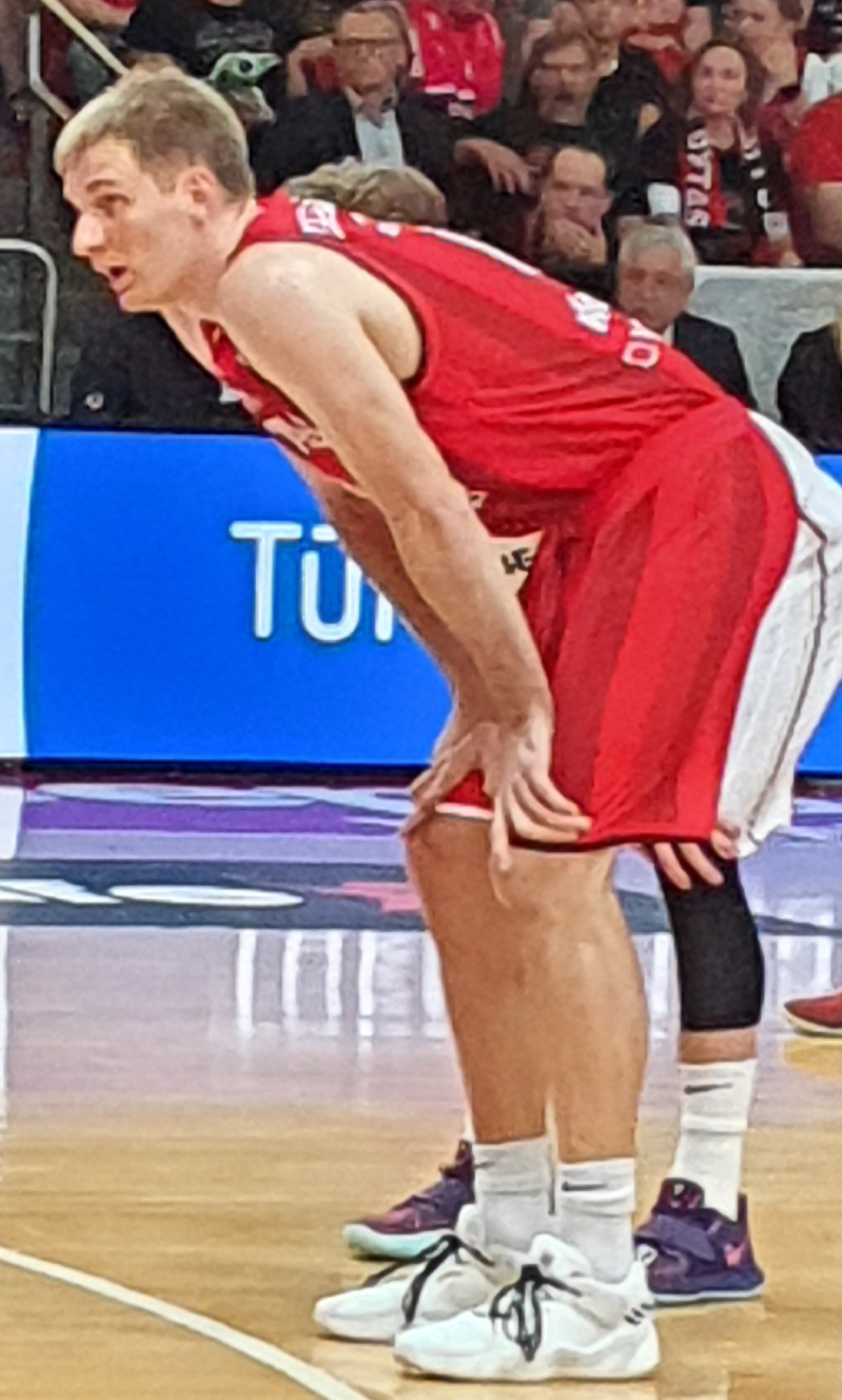 Vaidas Kariniauskas with Rytas Vilnius during the 2022 LKL Finals.