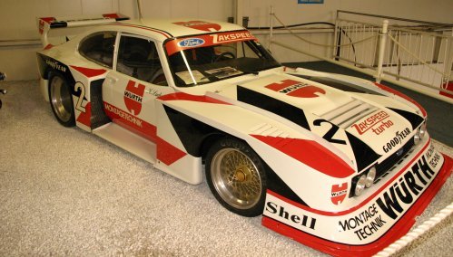 Klaus Ludwig's 1981 Group 5 Zakspeed Ford Capri at the Auto & Technik Museum in Sinsheim, Germany
