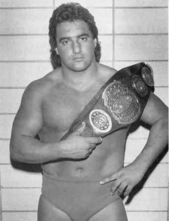 Scott McGhee sebagai Juara Berat Ringan NWA Florida, sekitar 1984