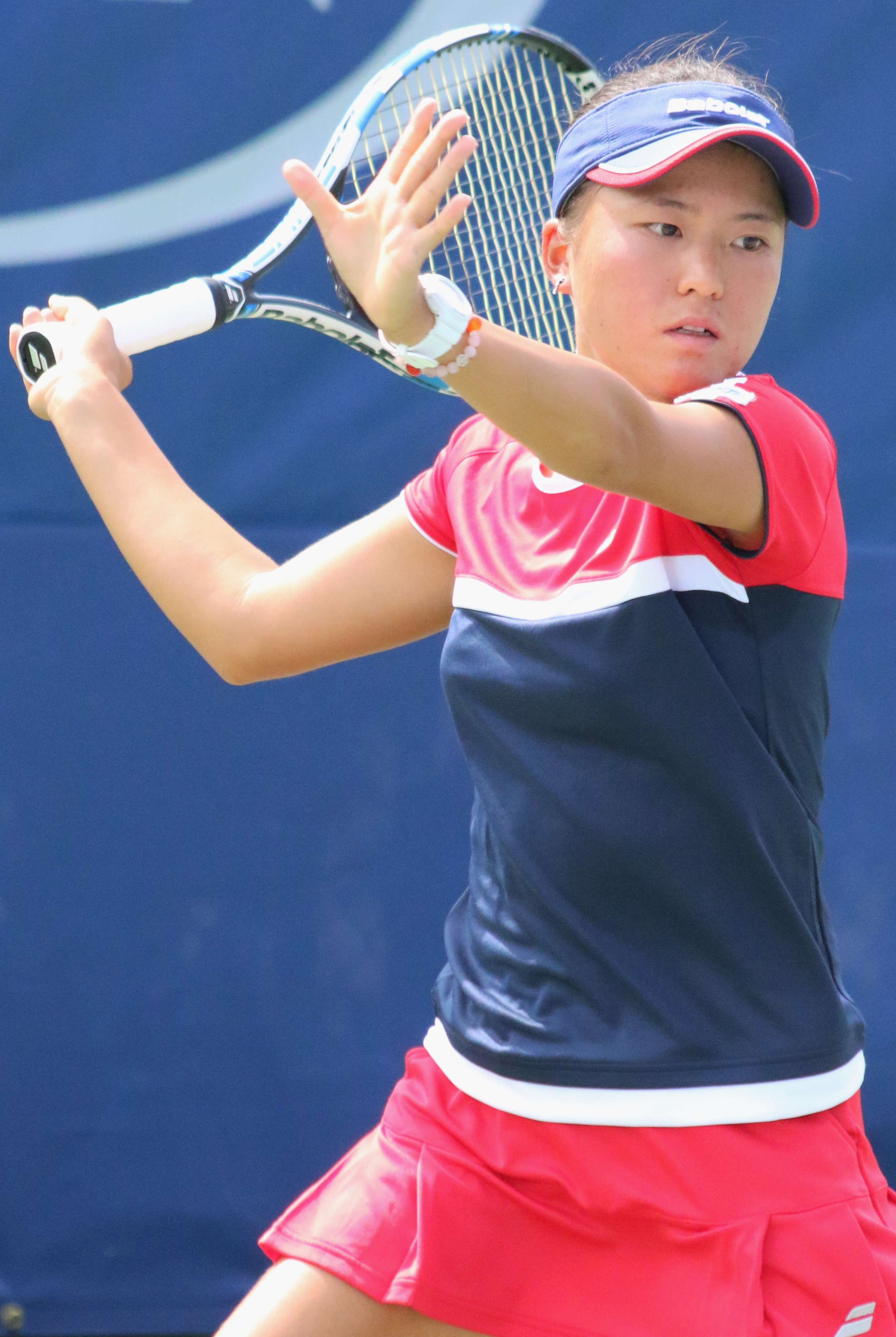 Makoto Ninomiya at the 2016 US Open.