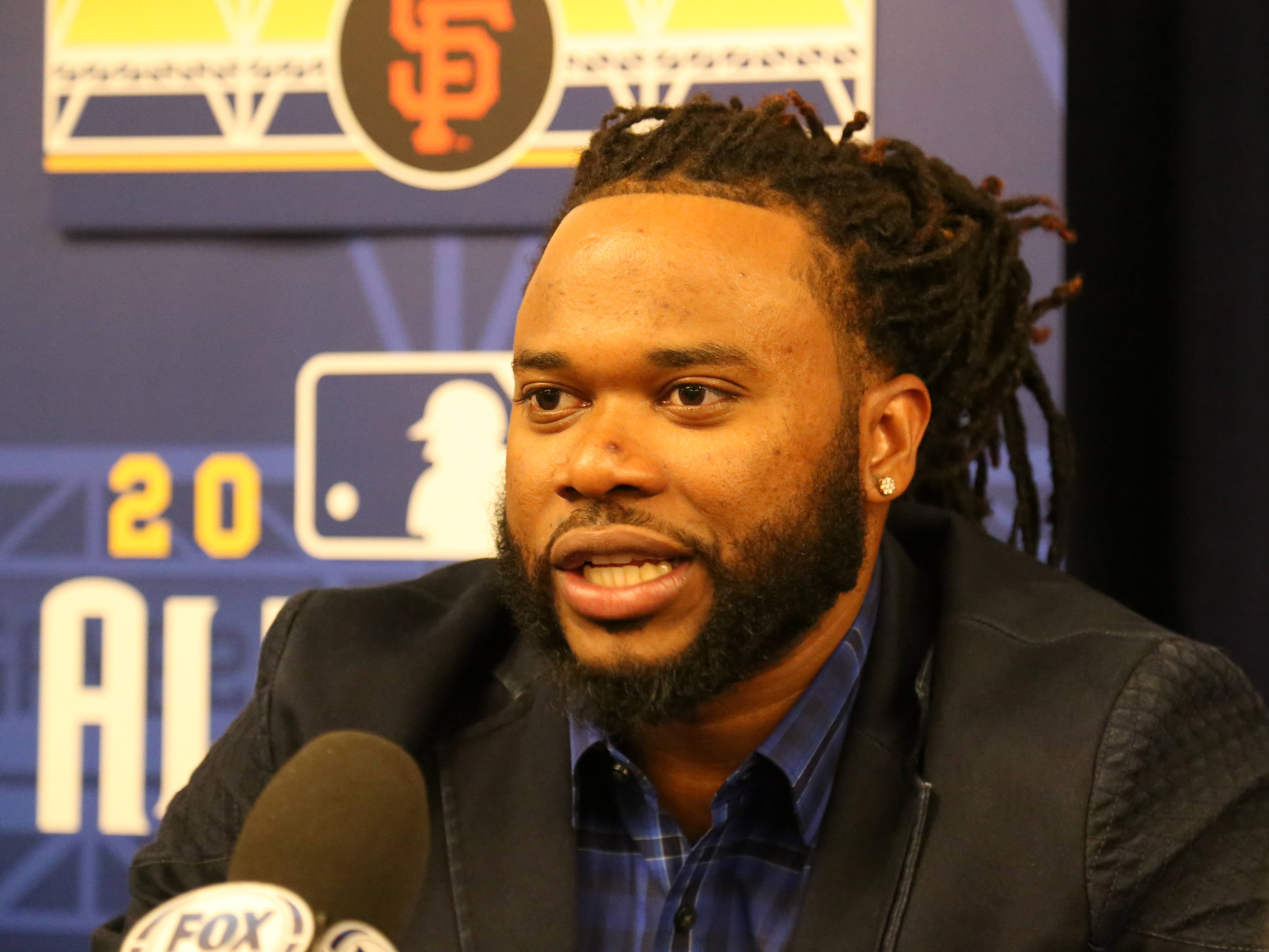 Cueto tại một sự kiện báo chí All-Star năm 2016