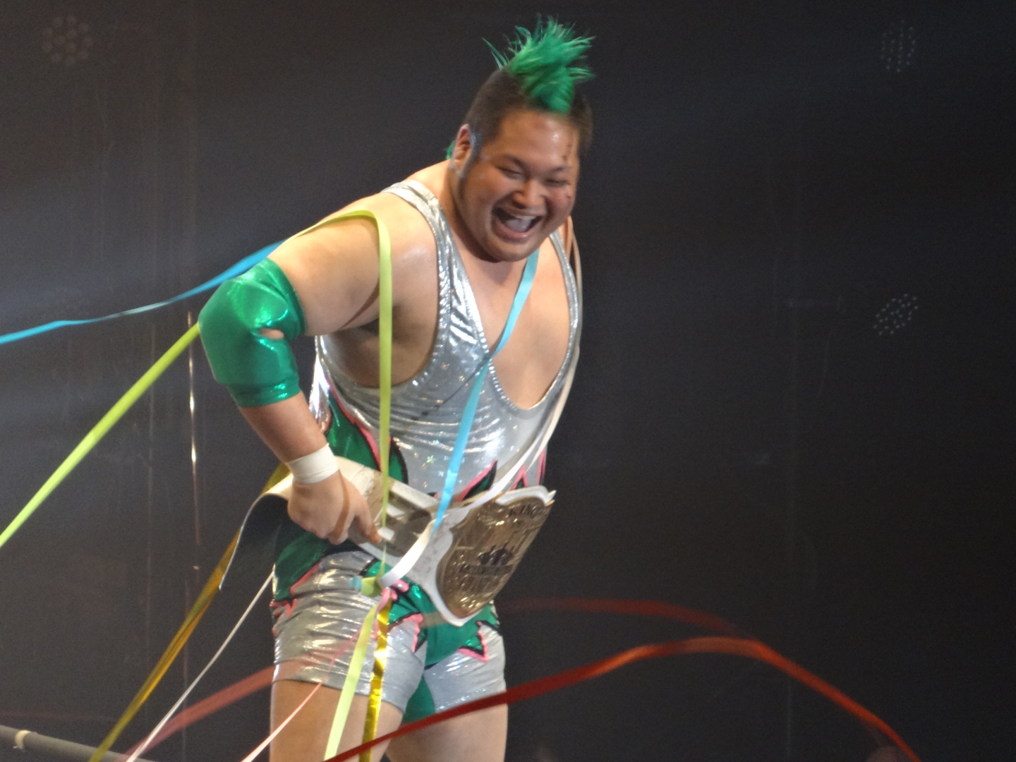 Irie as one third of the KO-D 6-Man Tag Team Champions in 2014