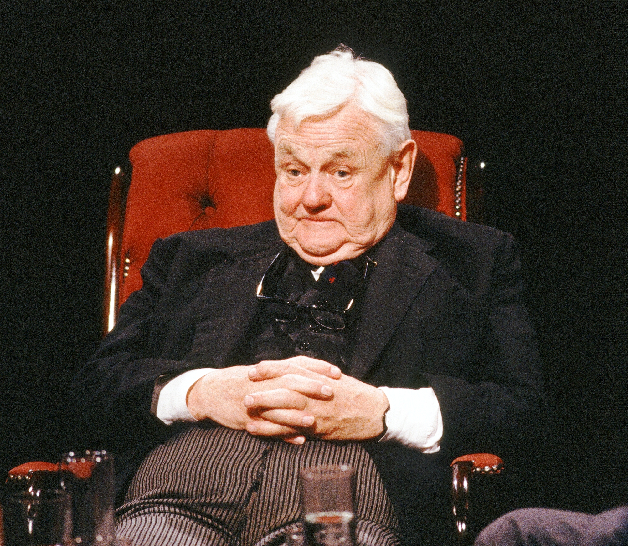 Appearing on the television discussion programme After Dark in 1988.