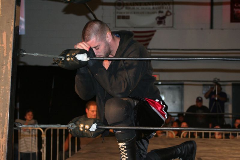 Mark Briscoe before a match