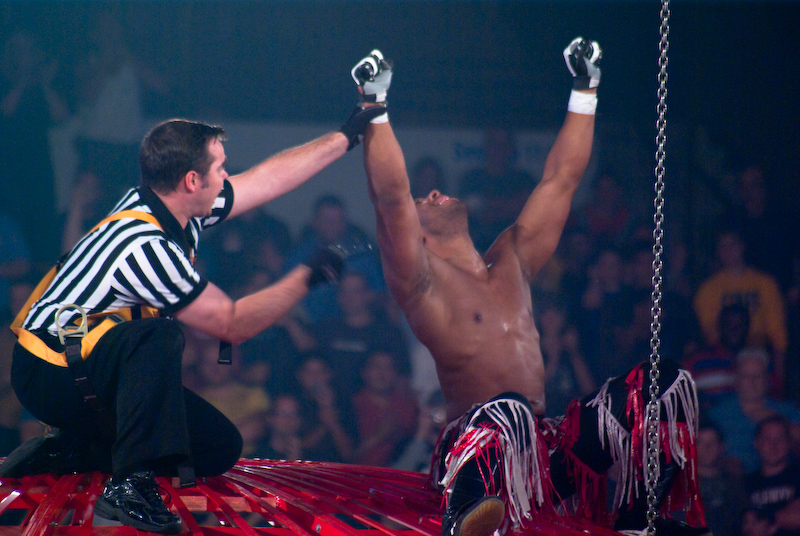 Lethal setelah memenangkan Steel Asylum di Bound for Glory IV
