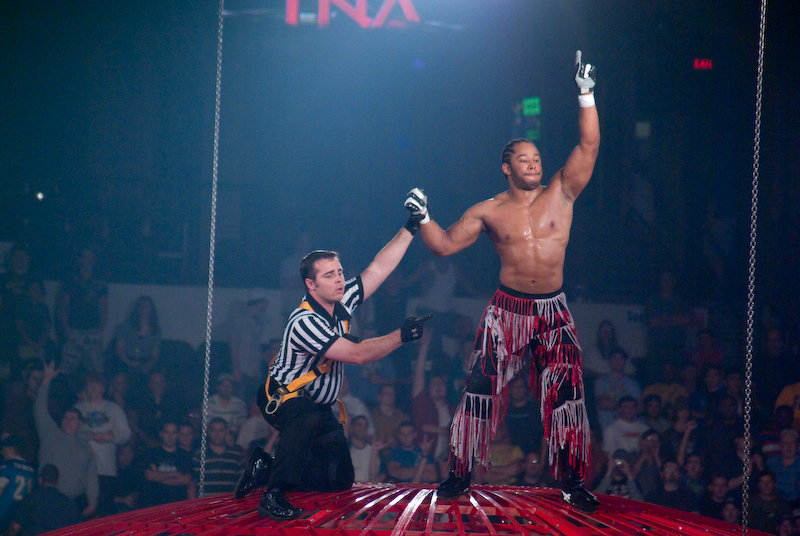 Lethal setelah memenangkan Steel Asylum di Bound for Glory IV