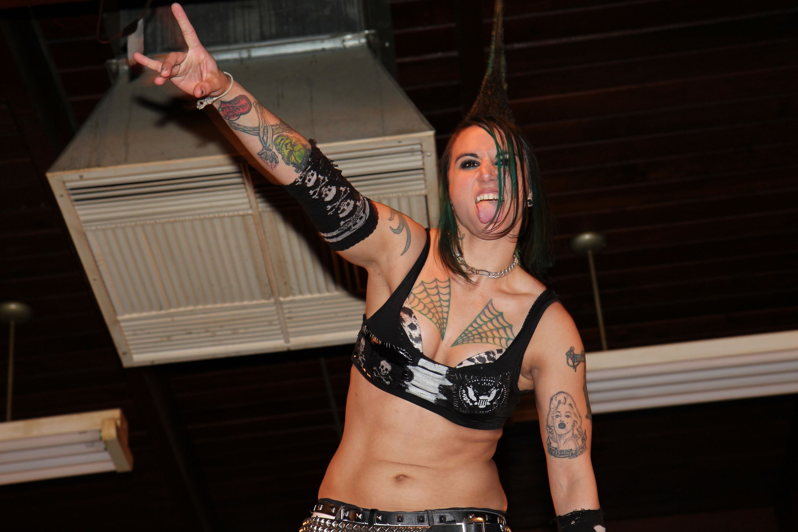 Christina Von Eerie during a Shimmer Women Athletes show in 2012.