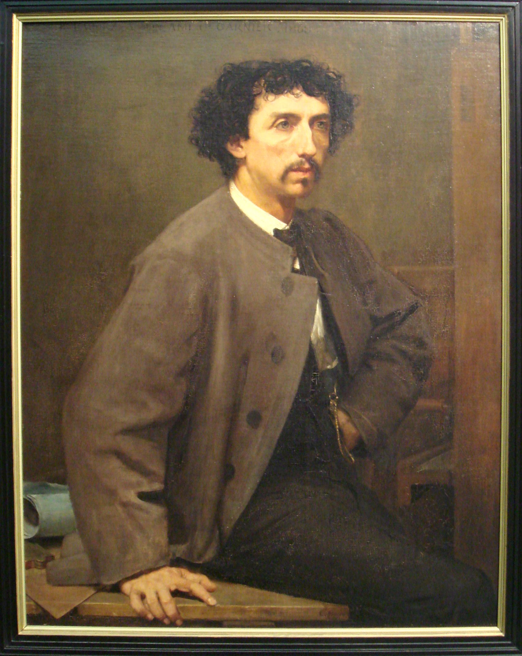 シャルル・ガルニエの肖像(1868年、ポール・ボードリー画)