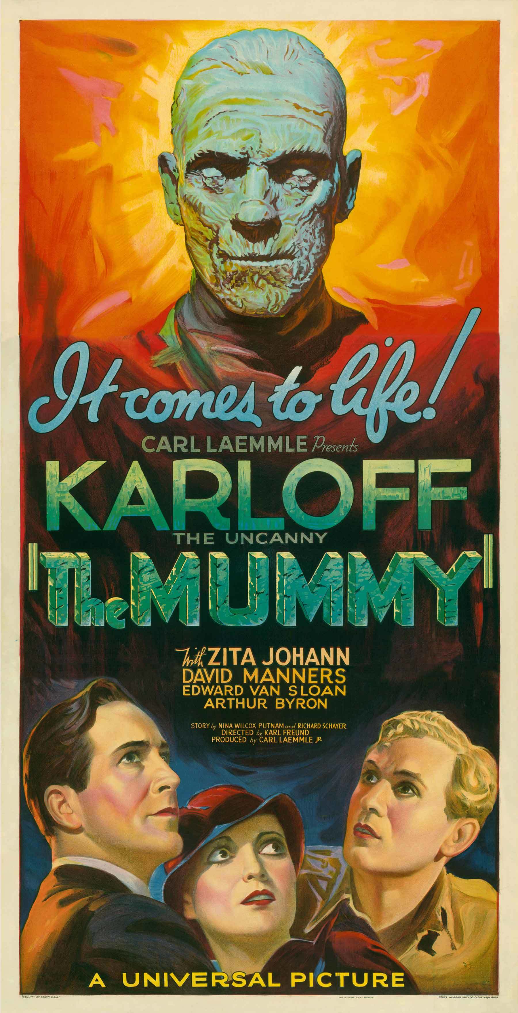 The Mummy, three-sheet poster