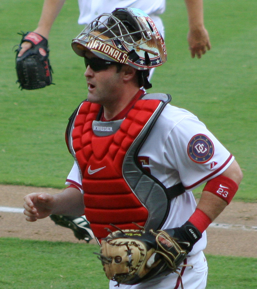 Schneider played for the Montreal Expos (2000-2004) and the Washington Nationals (2005-2007).