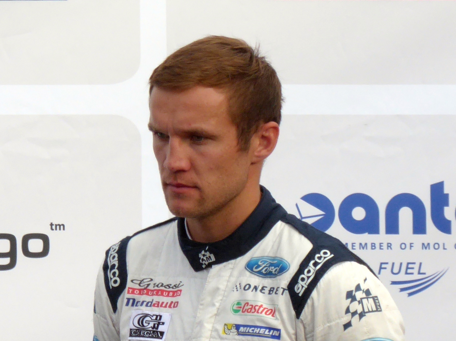 Ott Tänak (pengemudi) dan Martin Järveoja (co-driver) di Reli Jerman 2017.