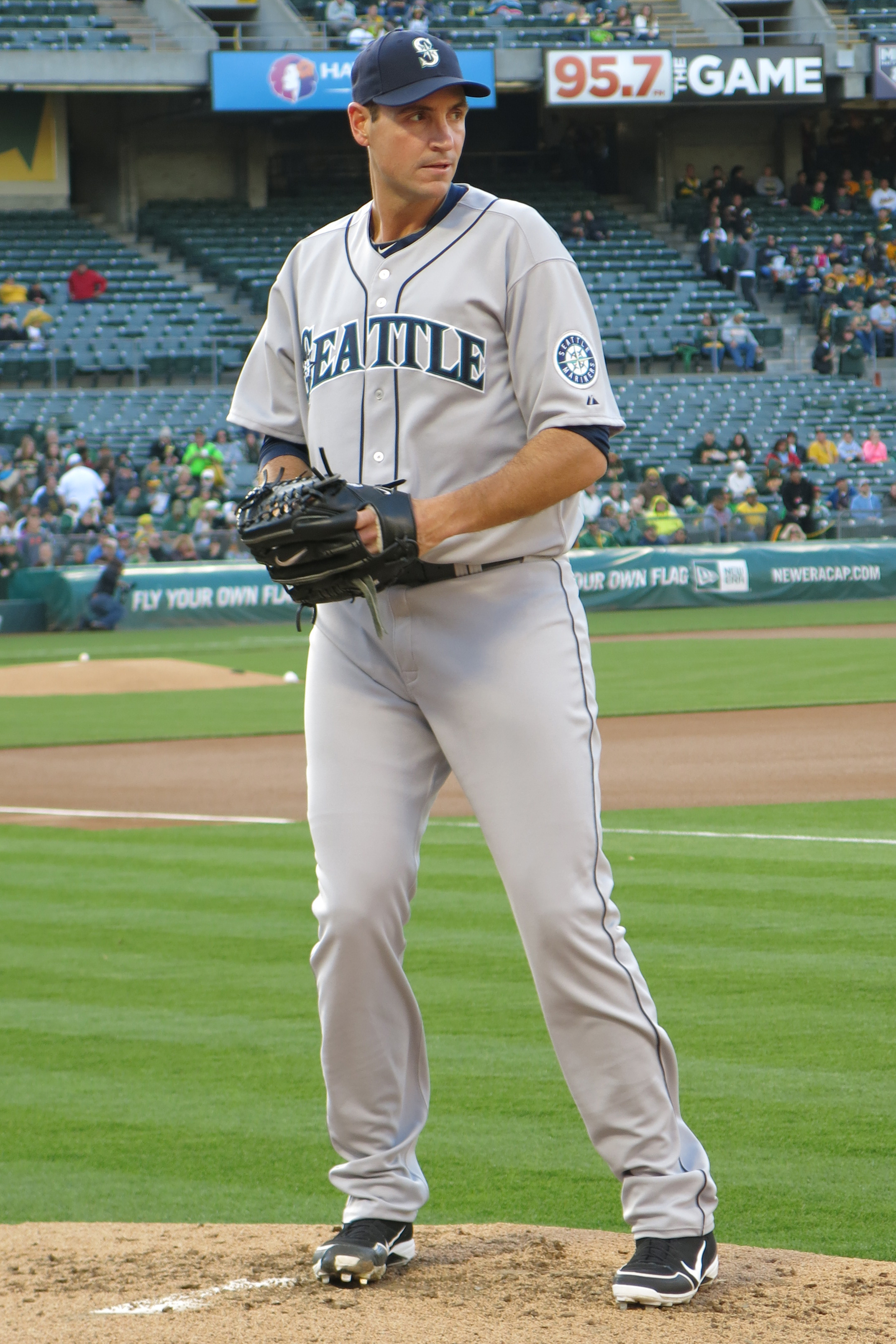 Young pitching for the Seattle Mariners in 2014