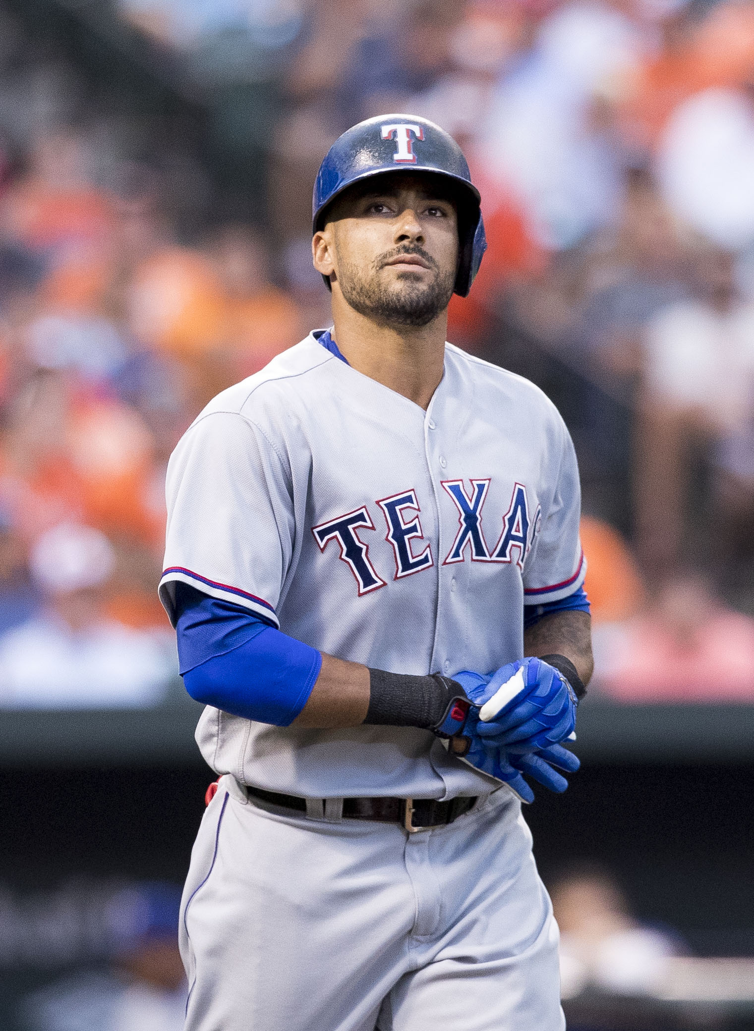 Desmond playing for the Texas Rangers in 2016