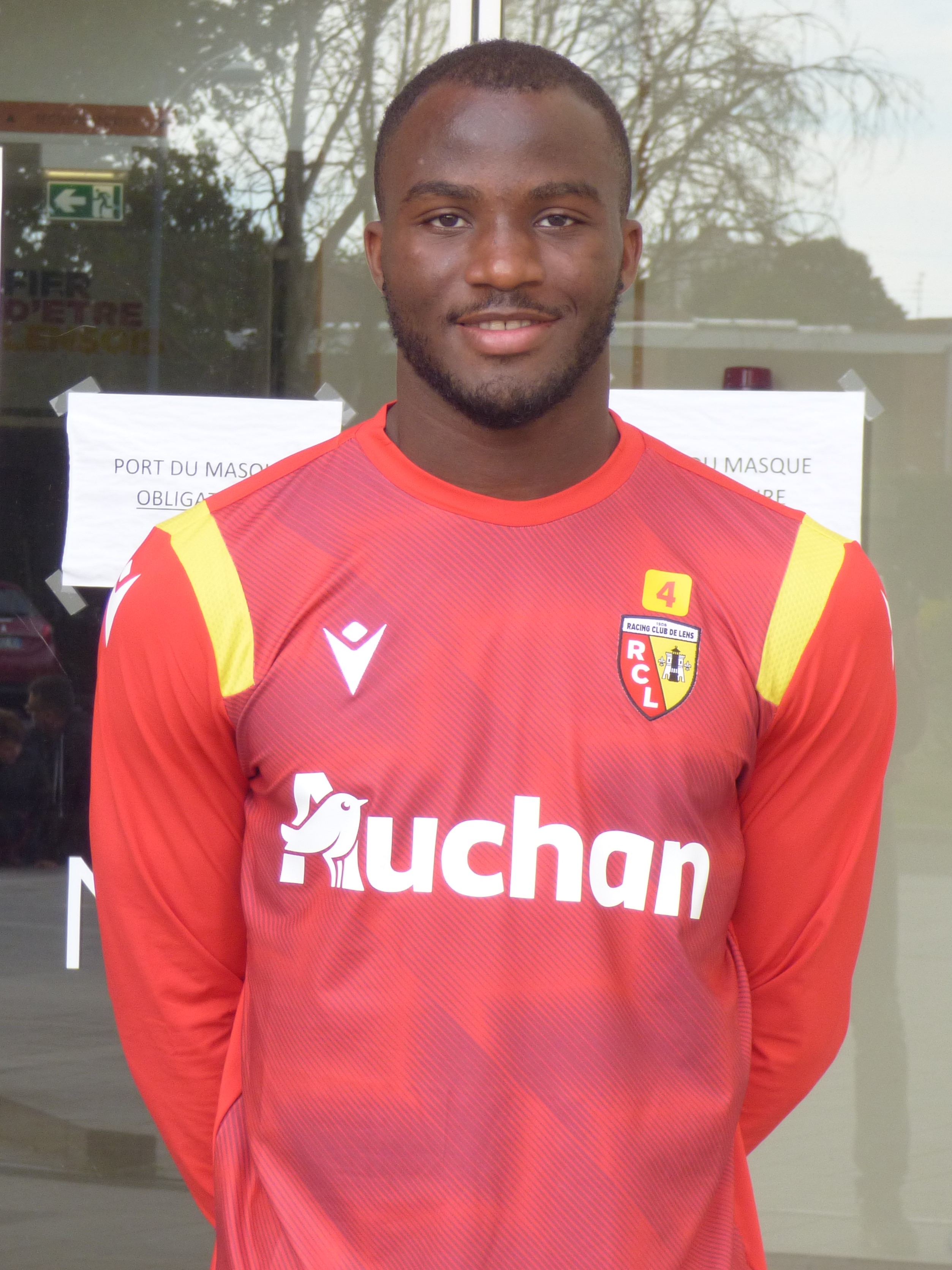 Ignatius Ganago trong buổi tập của RC Lens vào tháng 7 năm 2020.