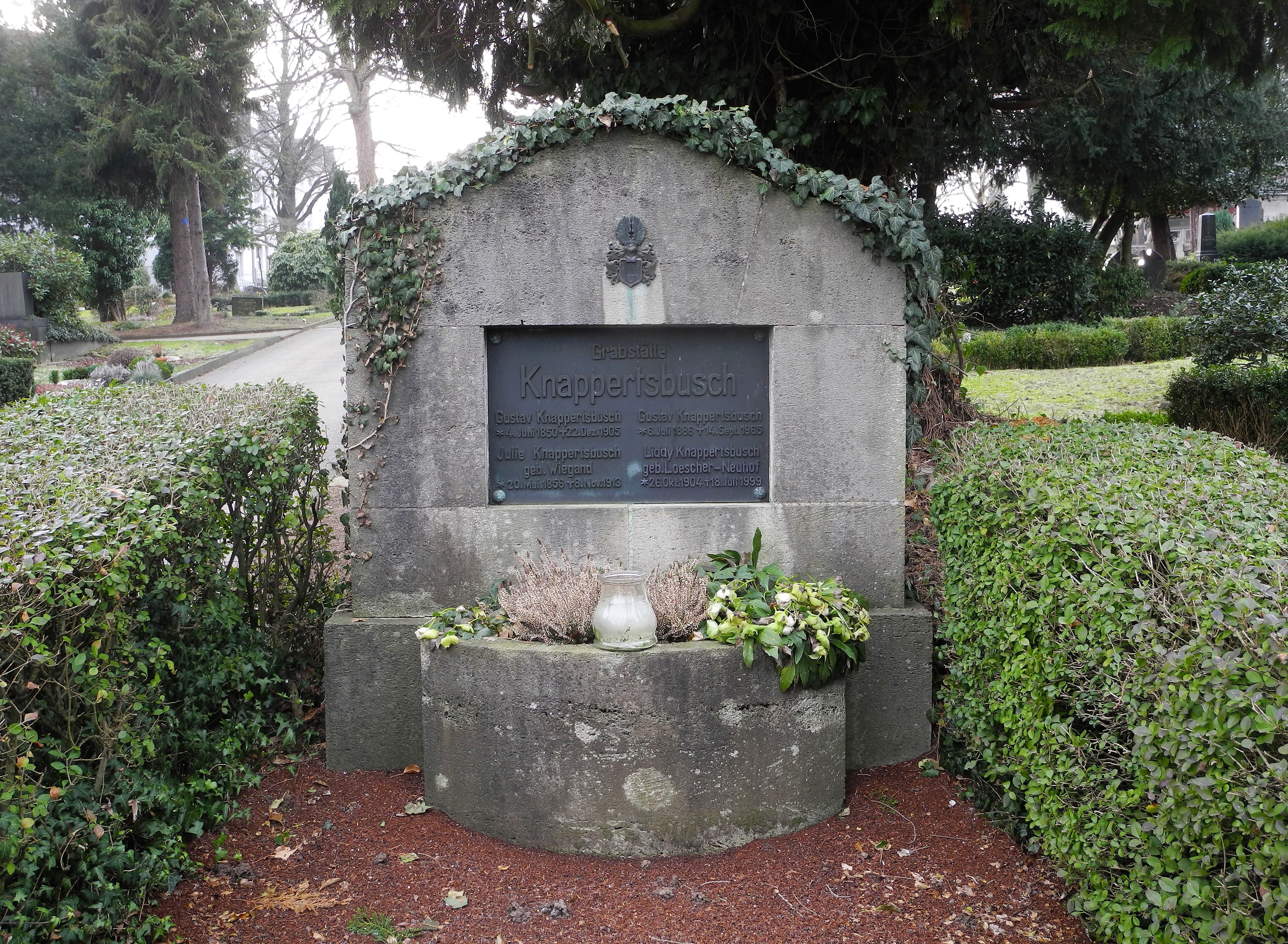 Makam keluarga Knappertsbusch di Hochstraße, Wuppertal.