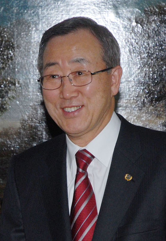 Ban Ki-moon, then Secretary-General of the United Nations, an organization where Ja Song-nam served as Permanent Representative.