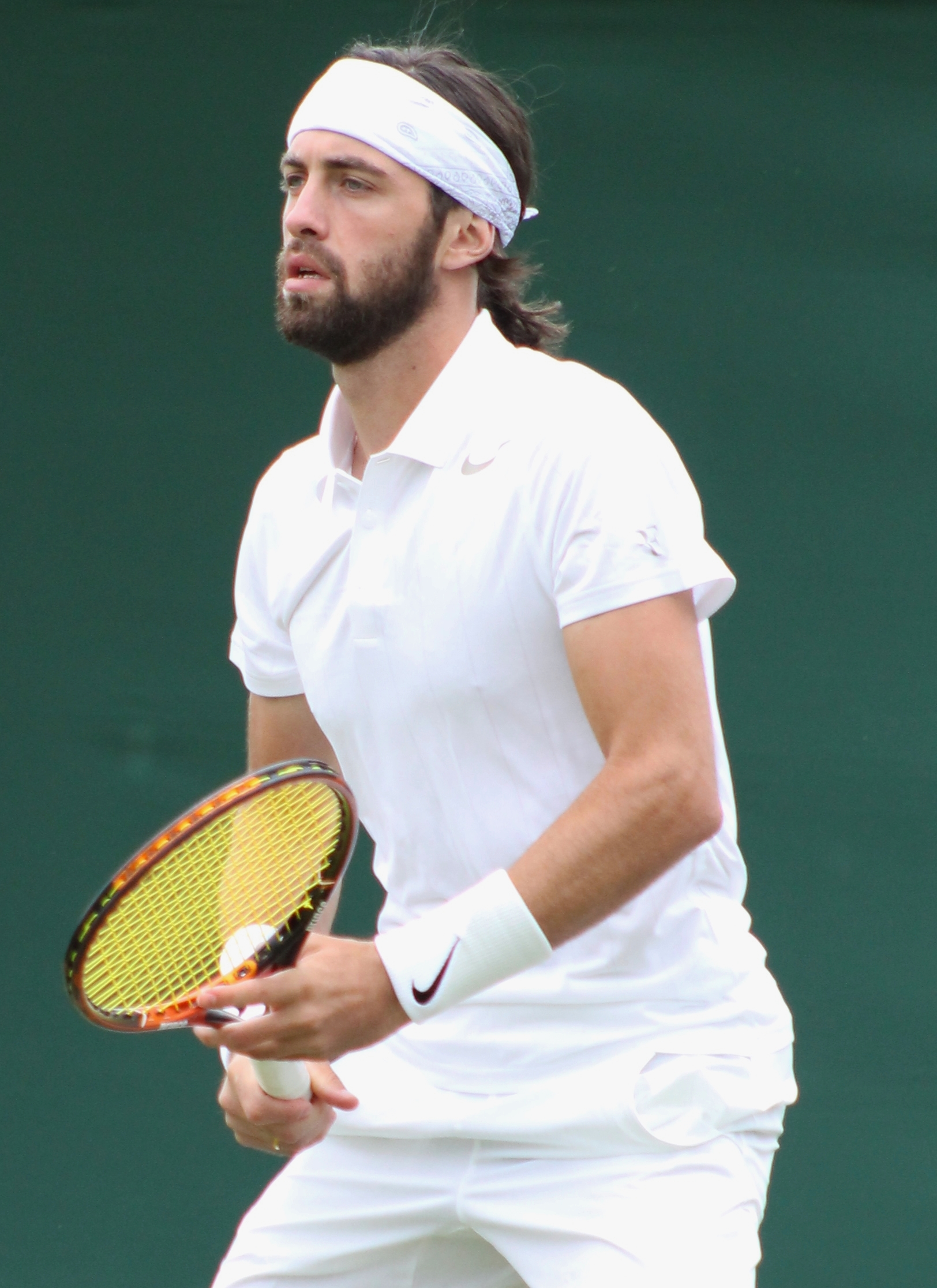 Basilashvili tại vòng loại Giải quần vợt Wimbledon 2014.