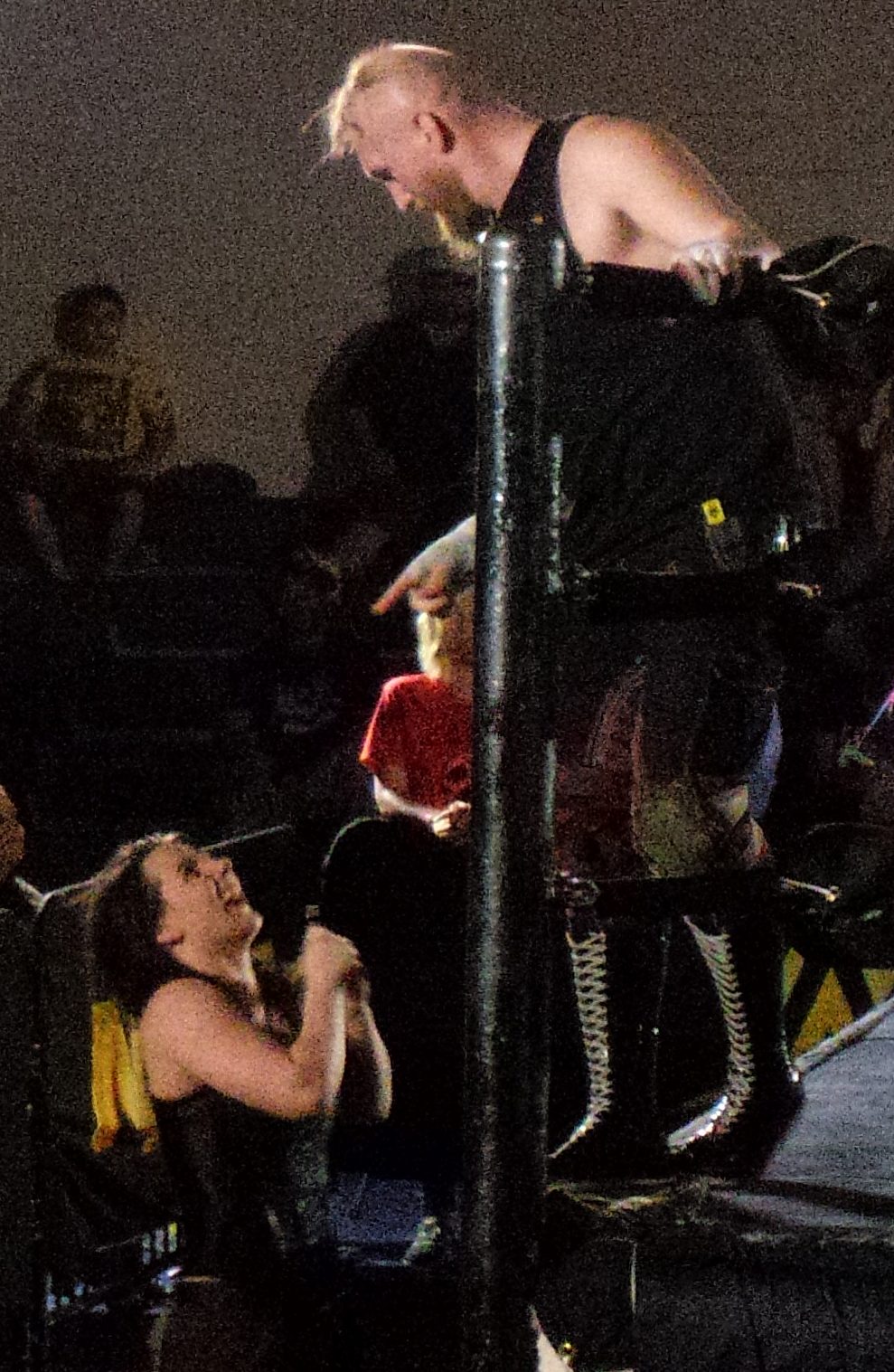 Wolfe (right) with fellow SAnitY member Nikki Cross
