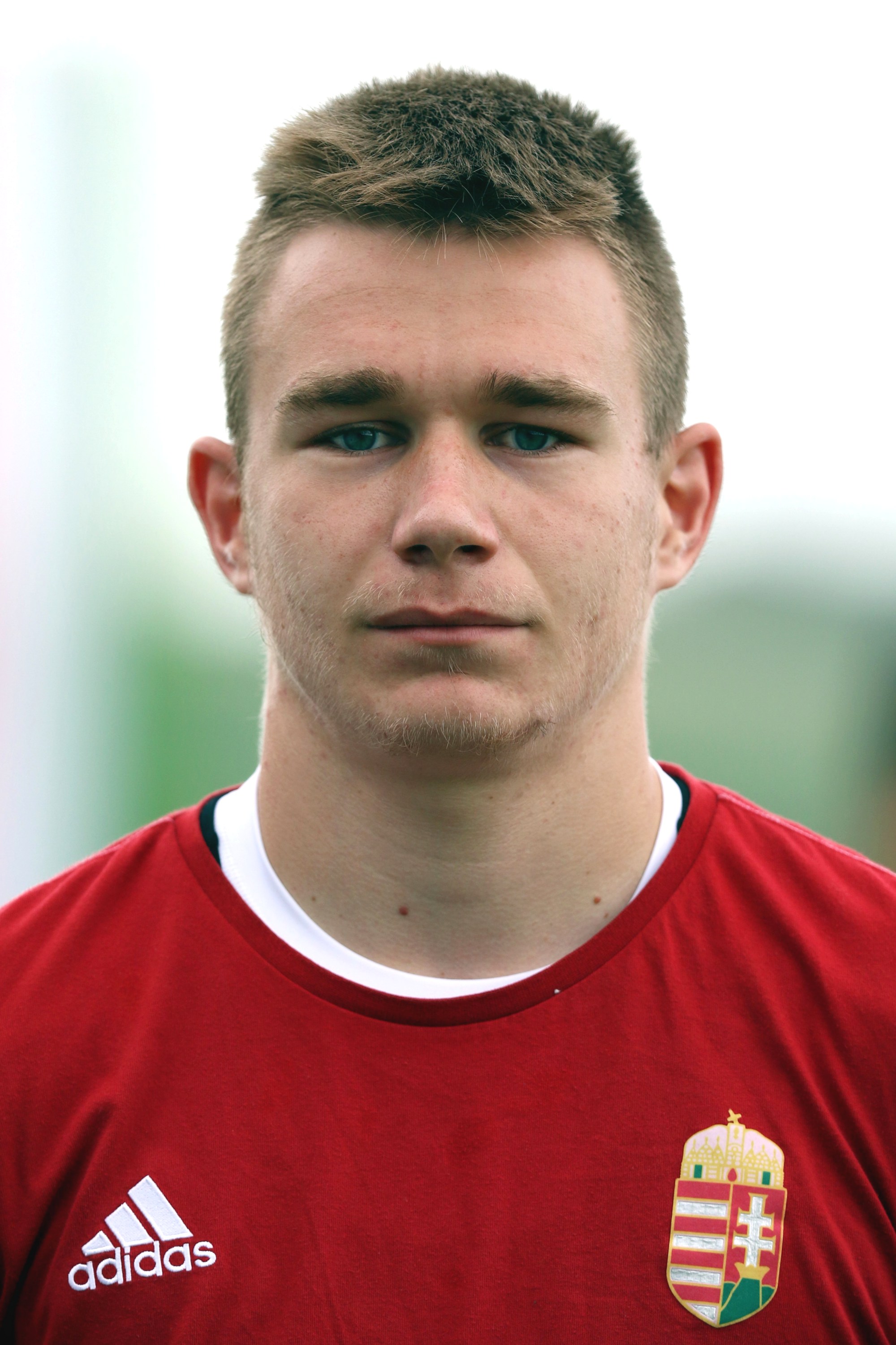 Attila Szalai trong màu áo U-21 Hungary năm 2017.