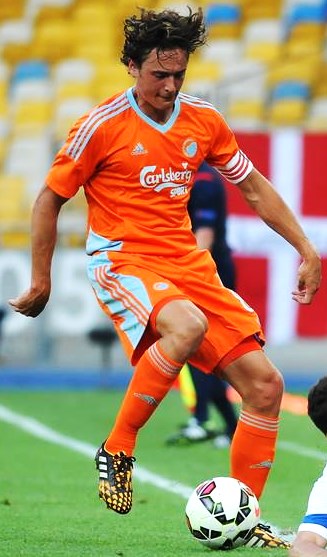 2014년 FC 코펜하겐 경기 중인 딜레이니