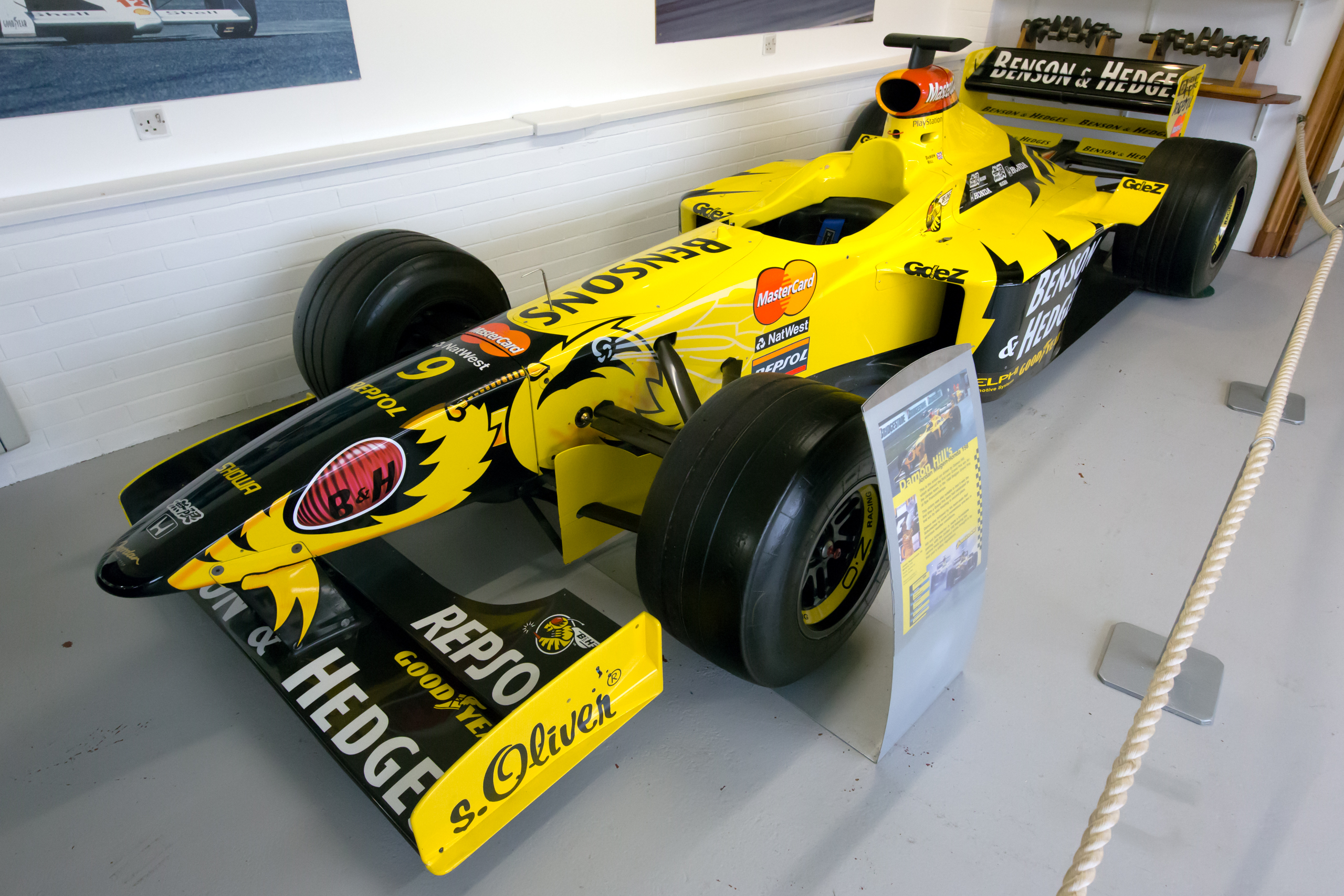 Damon Hill's last winning car, the Jordan 198.