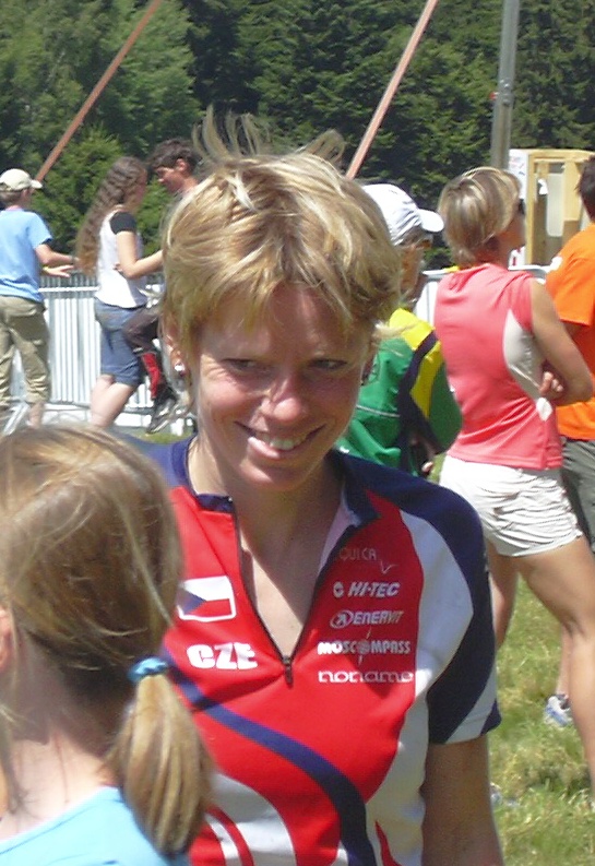 Dana Brožková di Kejohanan Orienteering Dunia 2008 di Olomouc.
