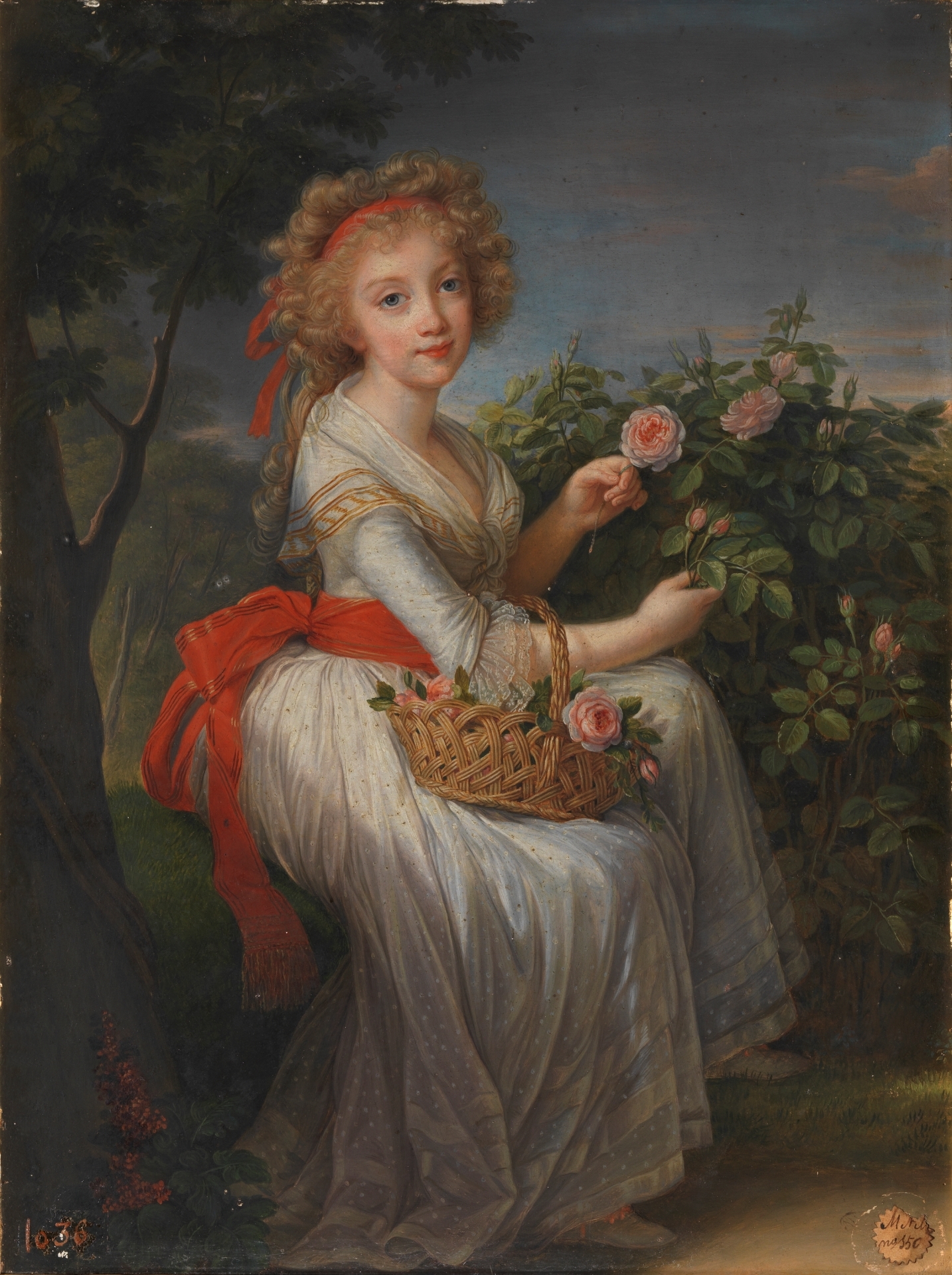 Chân dung Vương nữ Maria Cristina khi còn nhỏ, khoảng năm 1790 (bởi Louise Élisabeth Vigée Le Brun)