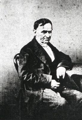 Potret Luigi Canina, ahli arkeologi yang menyelia penggalian Tusculum dari 1839 hingga 1840.