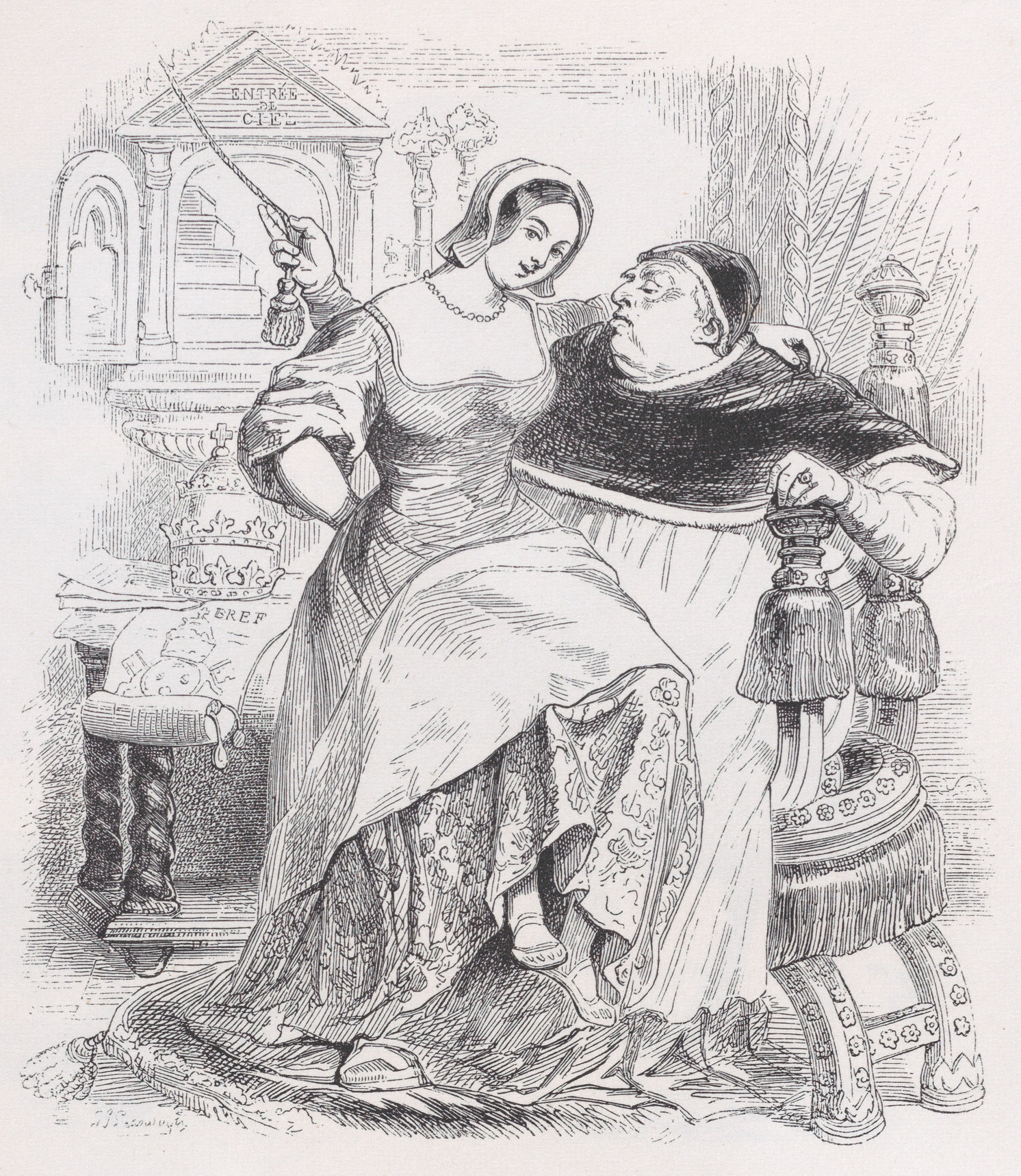 พระสันตะปาปาผู้ดี, จาก Complete Works of Béranger (ค.ศ. 1836)