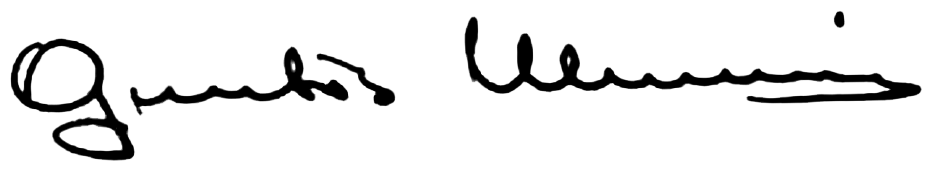 Signature of Guntis Ulmanis