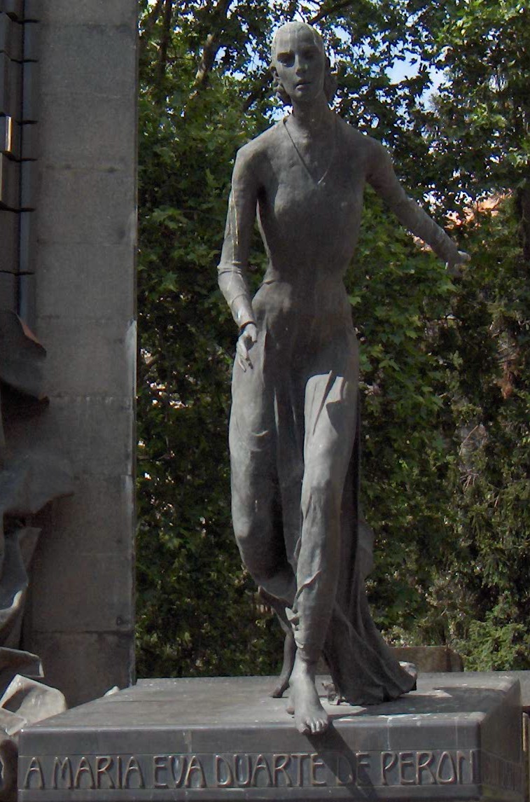 A monument to Eva Perón in Buenos Aires.