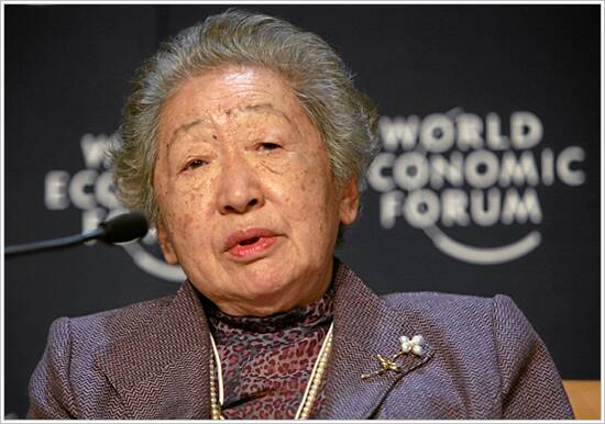 Sadako Ogata on January 26, 2008, at the World Economic Forum Annual Meeting