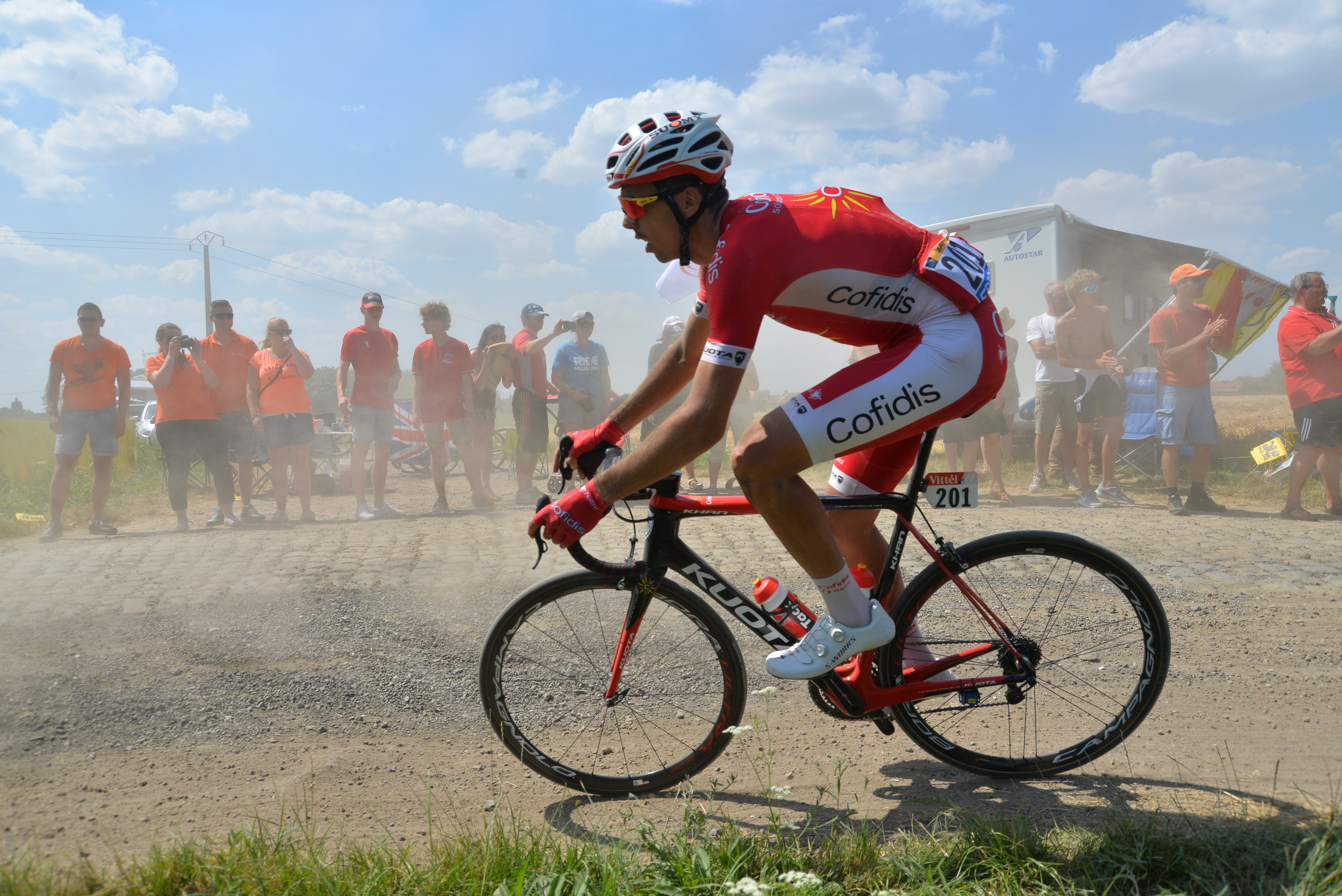 Laporte at the 2018 Tour de France