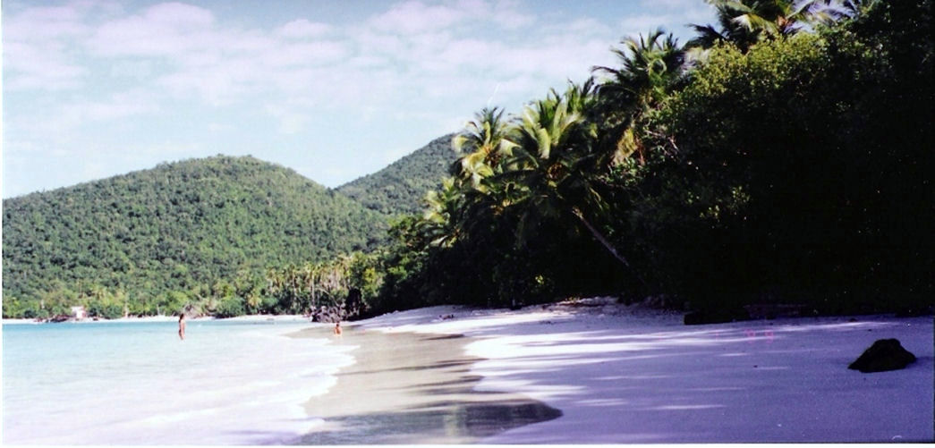 บ้านพักของออปเพนไฮเมอร์ที่เกาะเซนต์จอห์น หมู่เกาะเวอร์จินของสหรัฐฯ