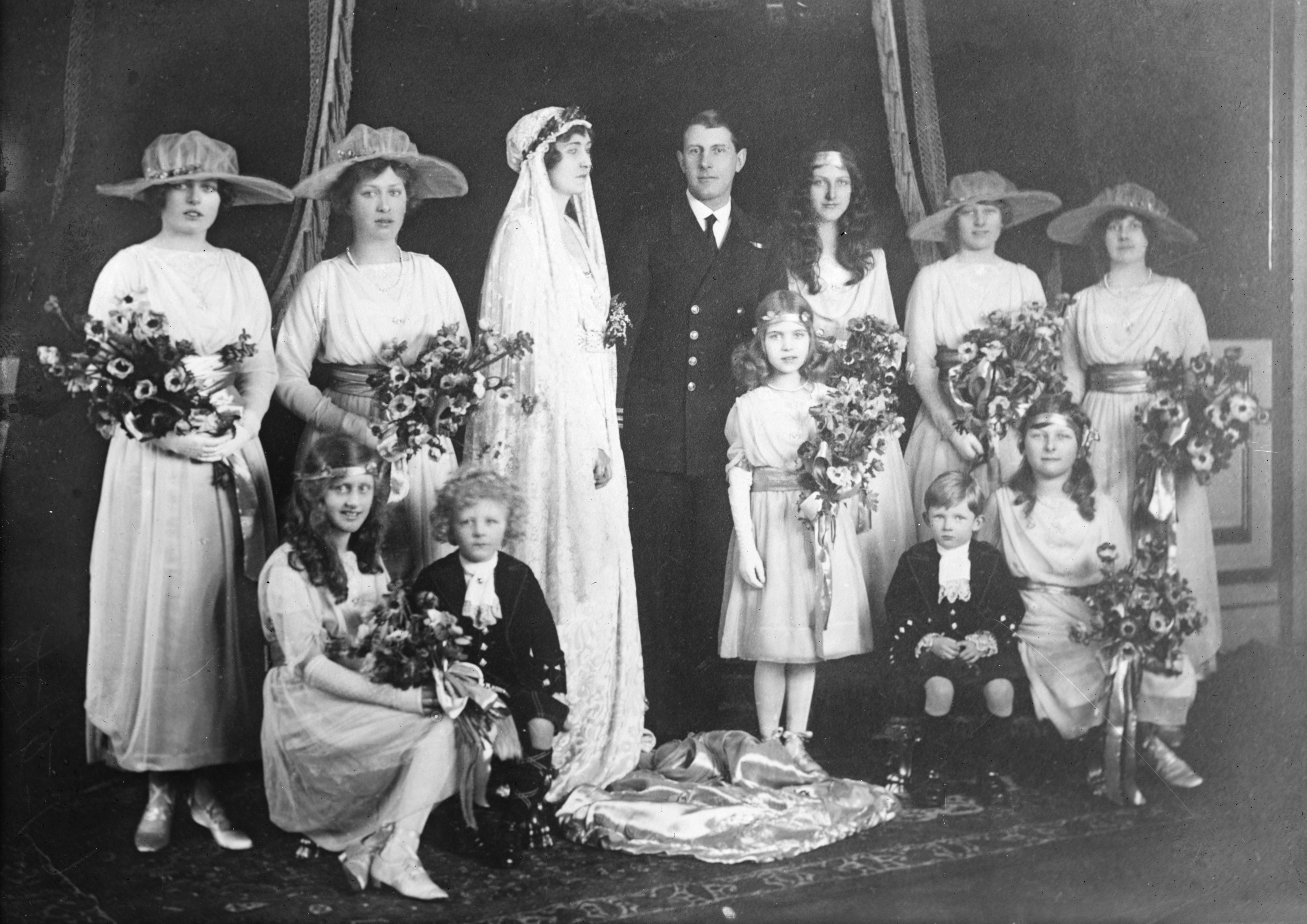 1919년 2월 27일 알렉산더 램지와 패트리샤 공주의 결혼식 하객들