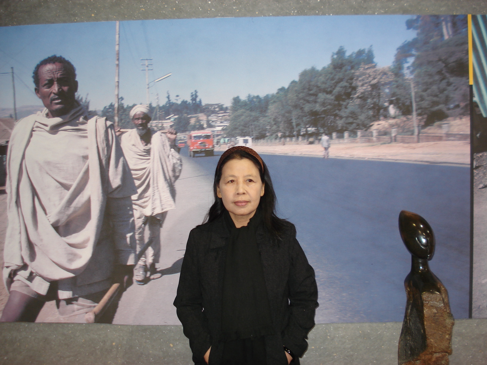 Lê Minh Khuê at the Asia-Africa Literary Festival, South Korea, 2007.