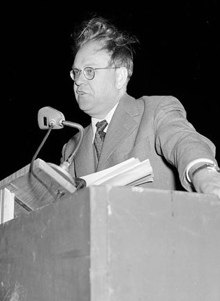 1952年9月の討論会でのエルランデル。