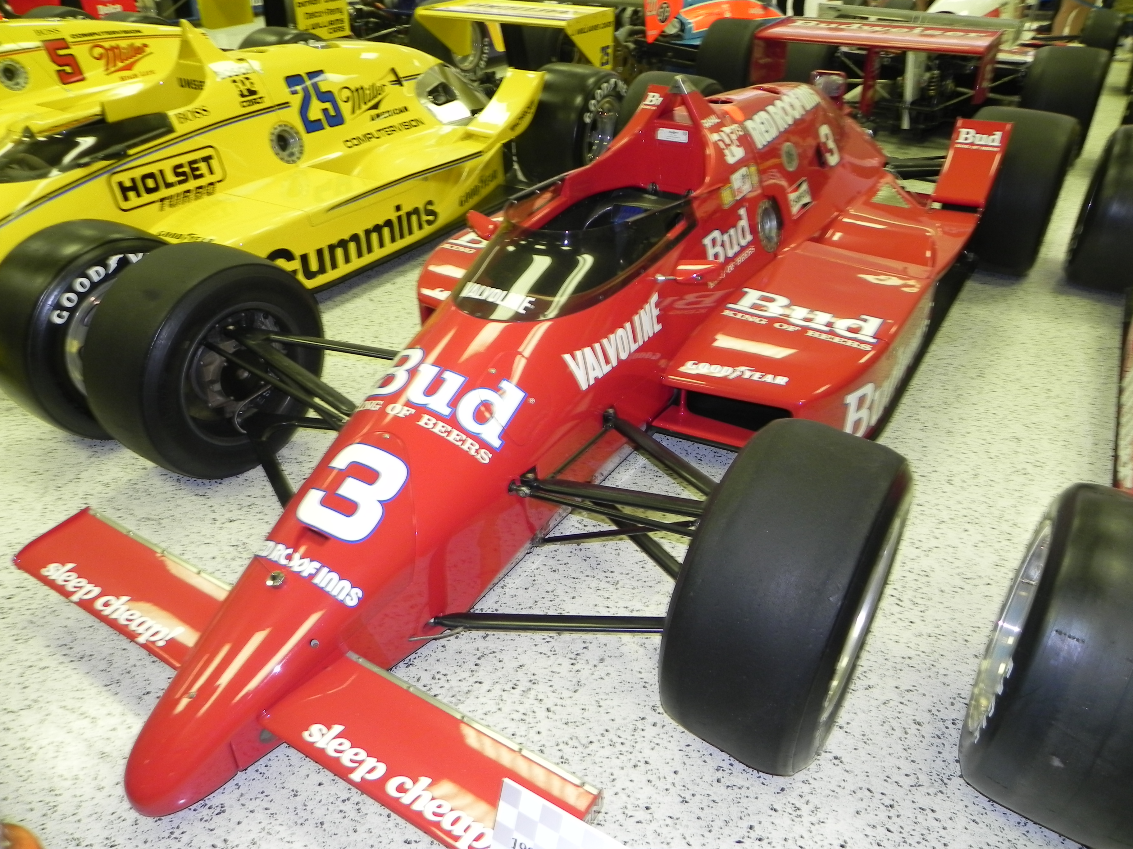 March 86C, the 1986 Indy 500 winning car.