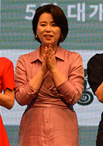 2019년 영화 《기생충》 행사에서의 장혜진