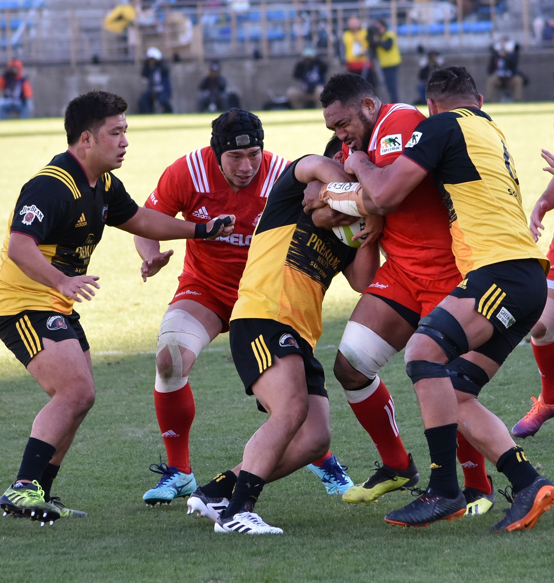 Nakajima Isileli at the 56th Japan Rugby Football Championship and Top League Playoff Final (December 15, 2018).