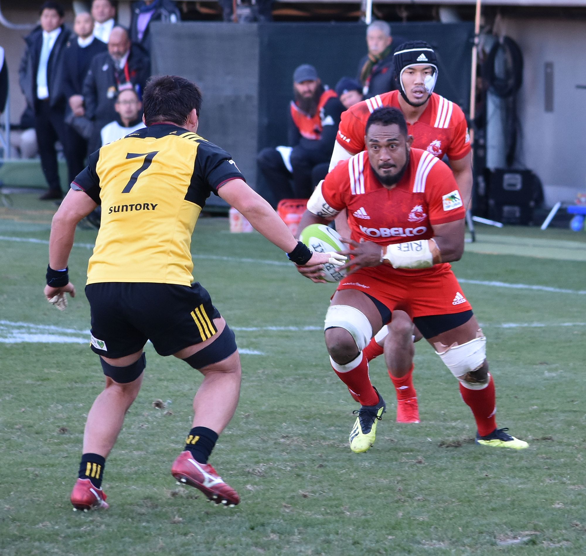 Nakajima Isileli during a match in December 2018.