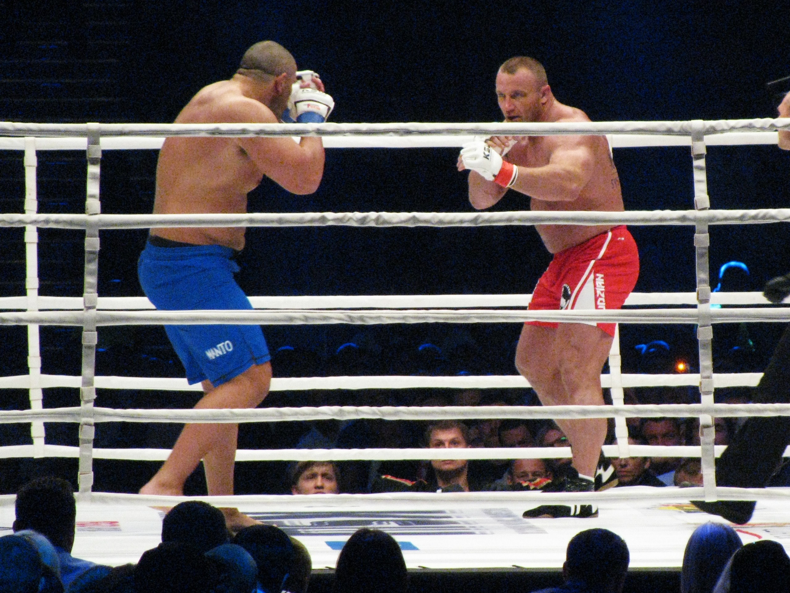 Pudzianowski during an MMA fight in 2011.