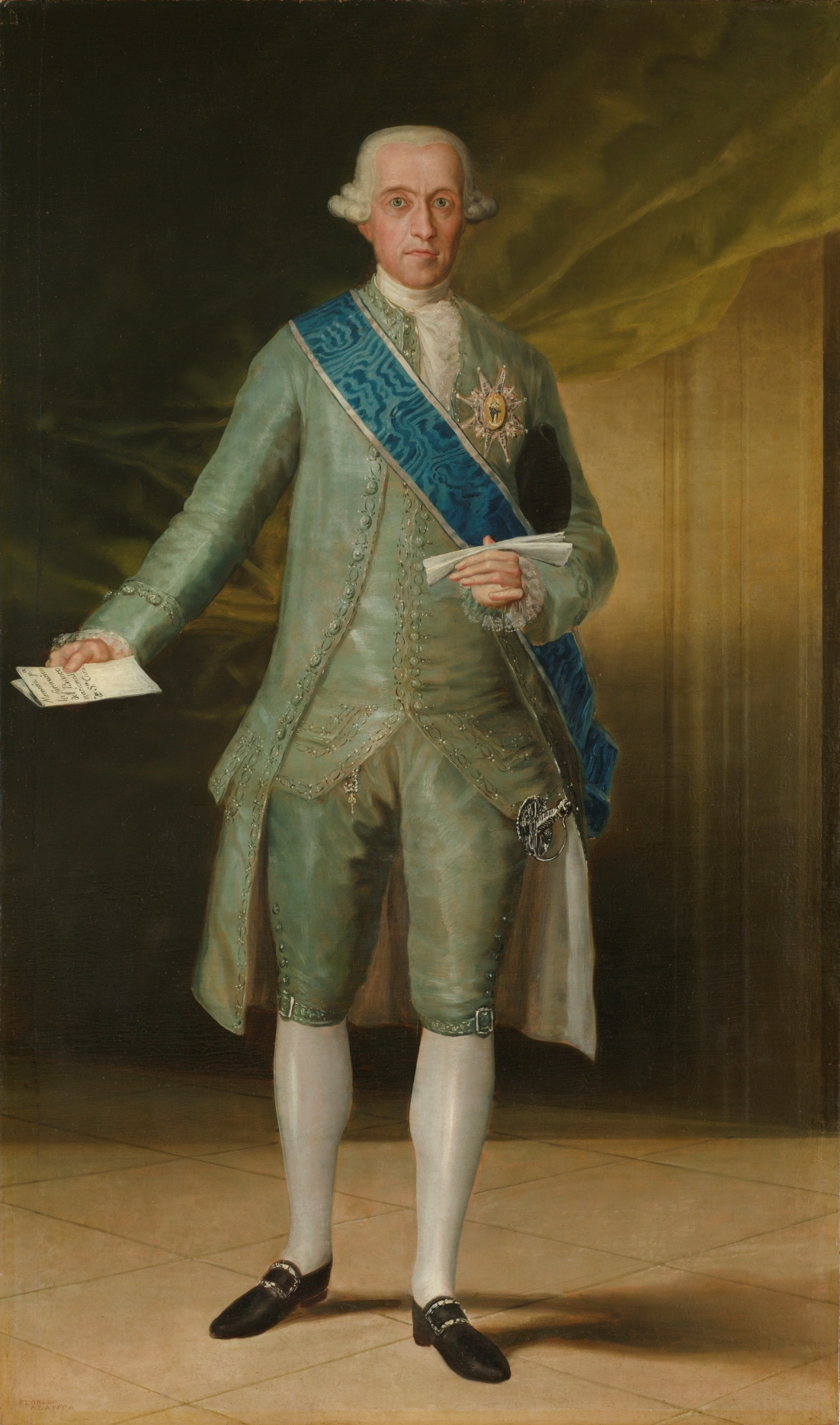 เคานต์แห่งฟลอริดาบลังกา ภาพวาดโดย ฟรันซิสโก โกยา ประมาณปี ค.ศ. 1783