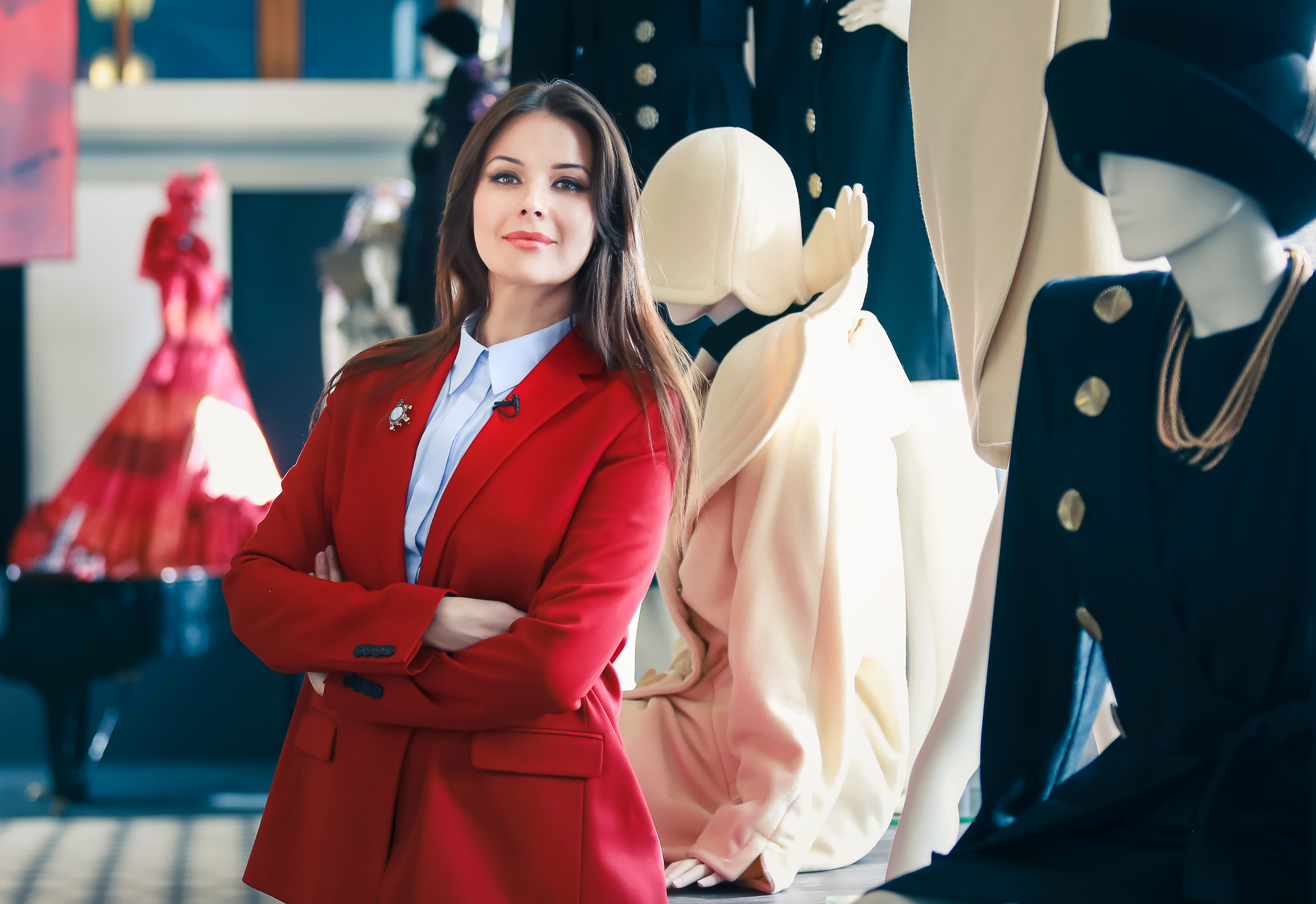 Fedorova at the Moscow Fashion Museum, 2018.