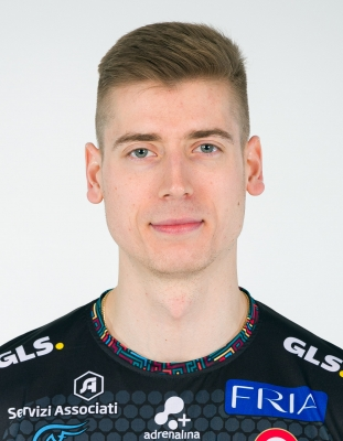 Kamil Semeniuk in 2022, during his time with Sir Safety Perugia.
