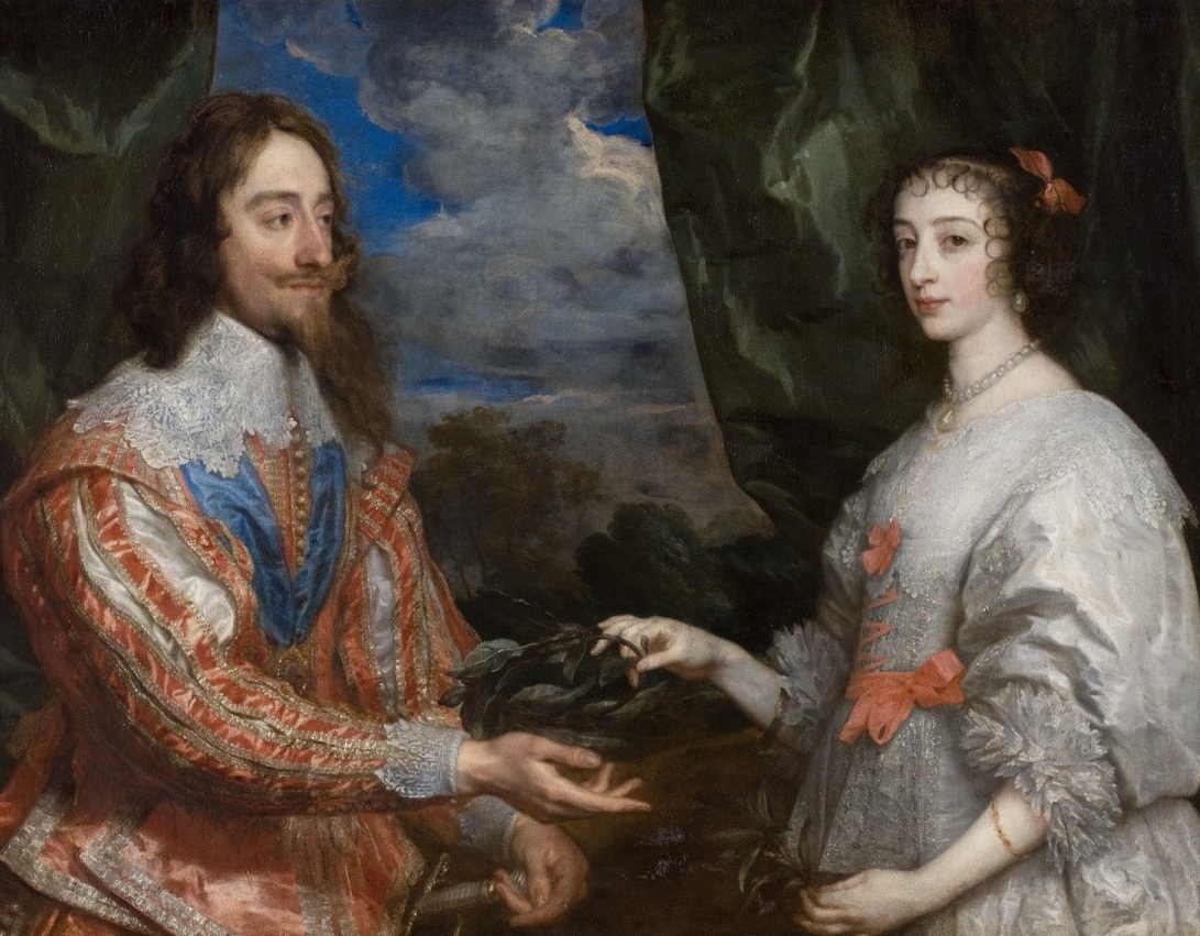 Vua Charles và Vương hậu Henrietta Maria bởi Anthony van Dyck