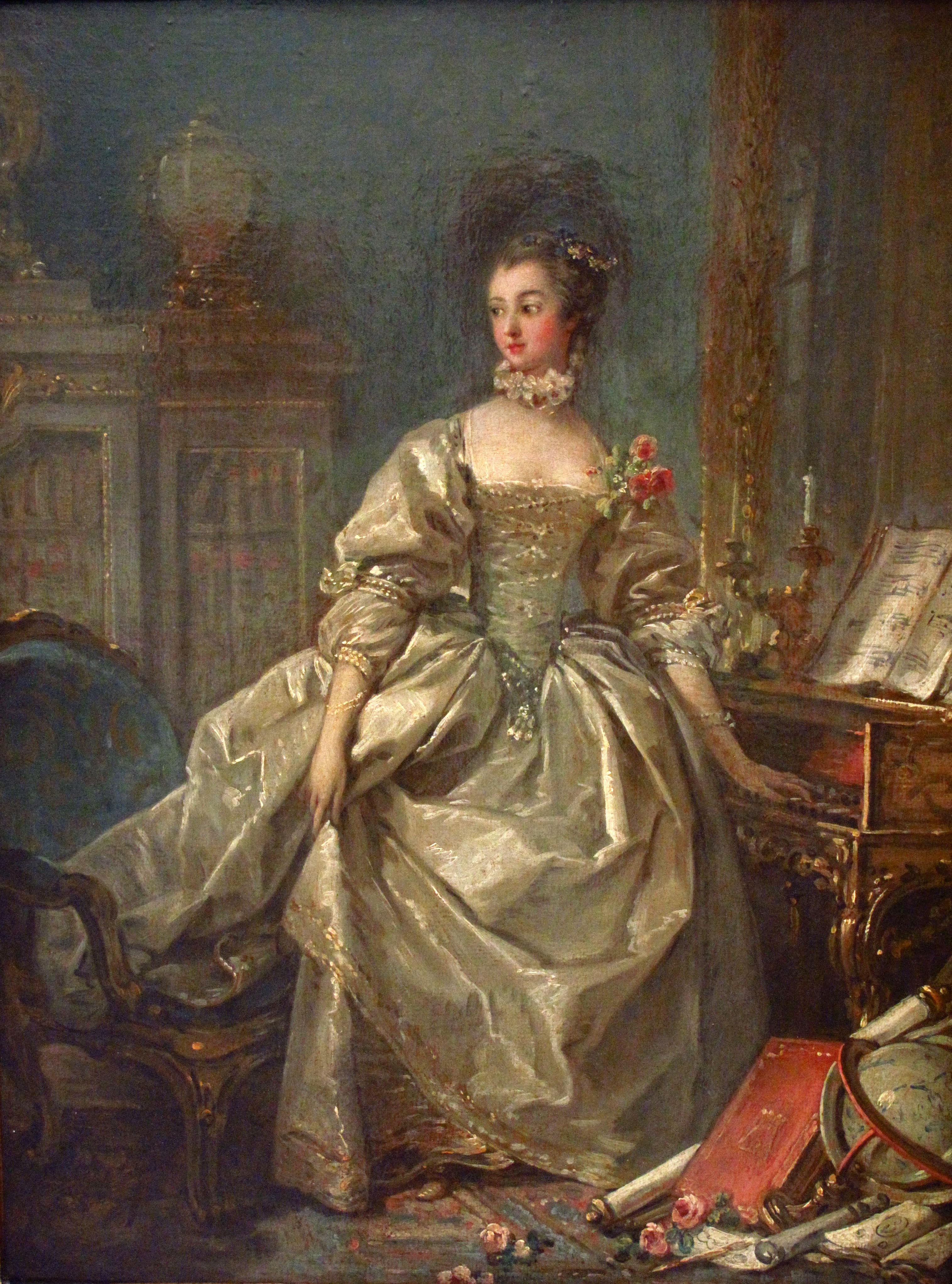 Madame de Pompadour (1750) by François Boucher, Louvre Museum, Paris.