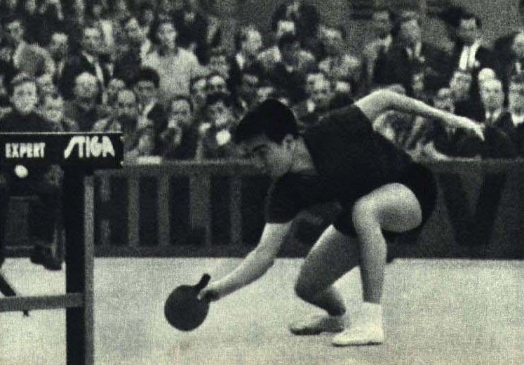 Zhang Xielin at the 1965 World Table Tennis Championships in Ljubljana